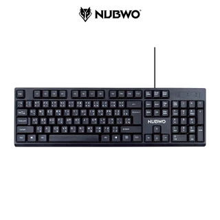 NUBWO NK-54 คีย์บอร์ดมาตรฐานแป้นภาษาไทย ลดเสียงรบกวนในการพิมพ์ กันน้ำ ปุ่มทนทาน Acefast_Thailand