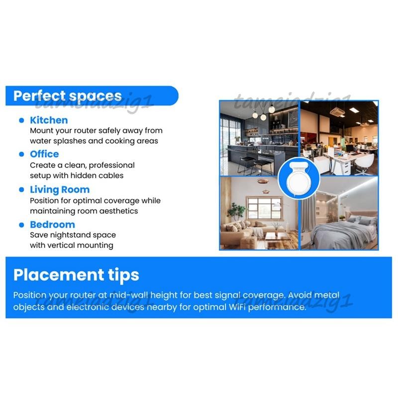 เราเตอร์ติดผนังสําหรับ-Link Deco BE23/BE25/BE3600/BE5000 Wifi 7 Wall Mount Home WiFi System - รูปที่ 5