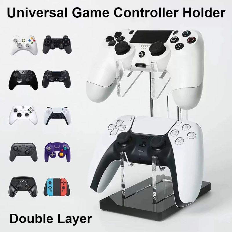 Universal เกม Controller Bracket เดสก์ท็อป Gamepad ขาตั้งจอแสดงผล Gaming Controller เก็บจอแสดงผลอะคริลิคสําหรับ PS5 PS4 Xbox Gamepad อุปกรณ์เสริม