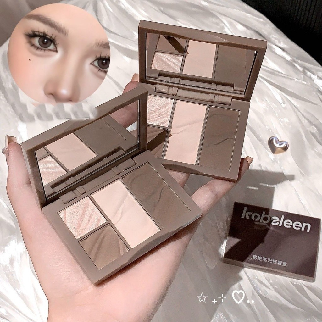 fsuiaj987m พาเลทคอนทัวร์ ไฮไลท์เนื้อแมท Kobeleen Makeup BL017-42 แต่งหน้า