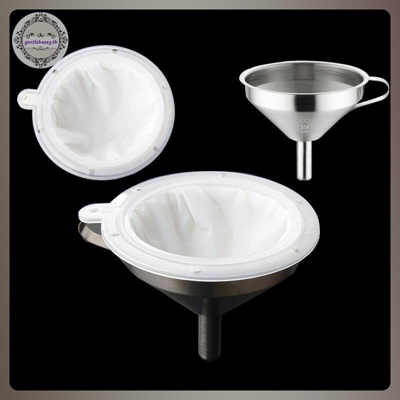 GG 100/120/200/300/400/450 ตาข่ายไนลอนกรองช่องทางสแตนเลสสําหรับนมผลไม้น้ํามันยาจีนแบบดั้งเดิมไวน์ขาว TH