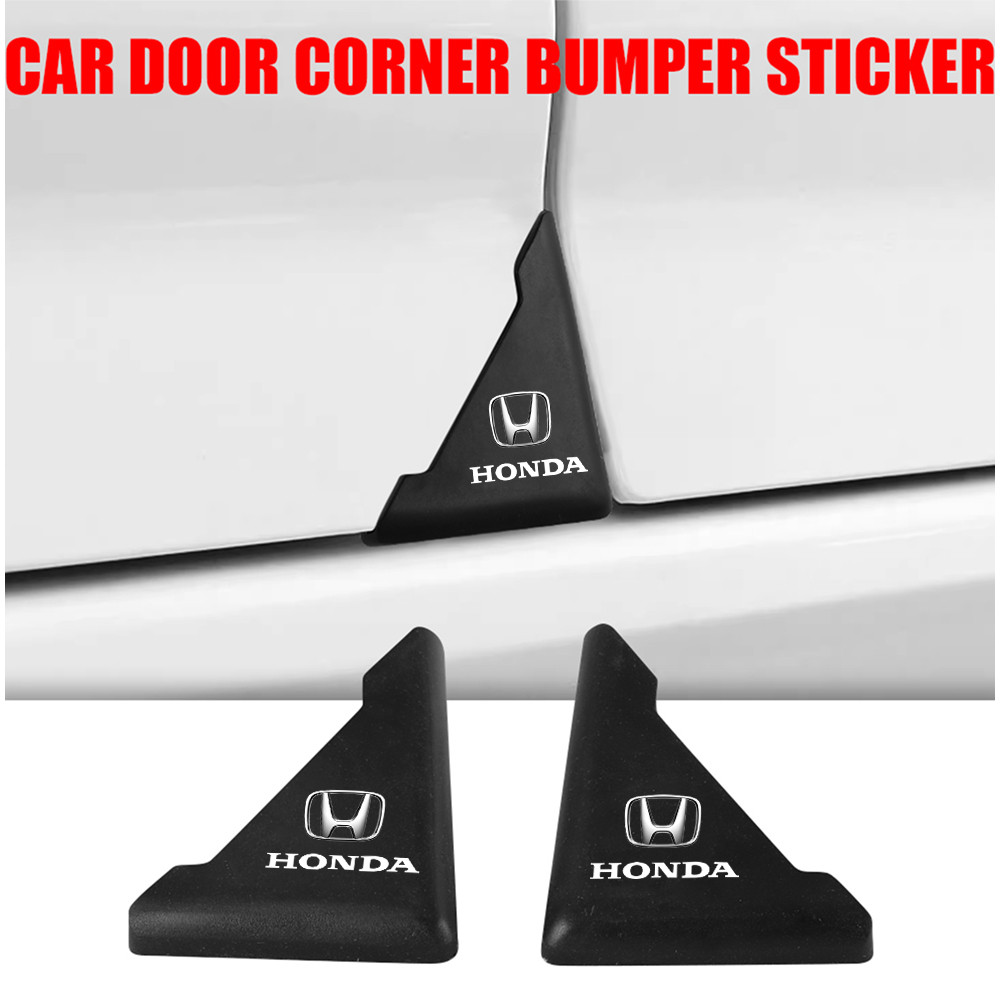 2/4 ชิ้นรถมุมประตูกันชน Anti-Scratch Badge สําหรับ Honda Jazz Fit Avancier Crv Accord Pilot City Prelude Mugen Power