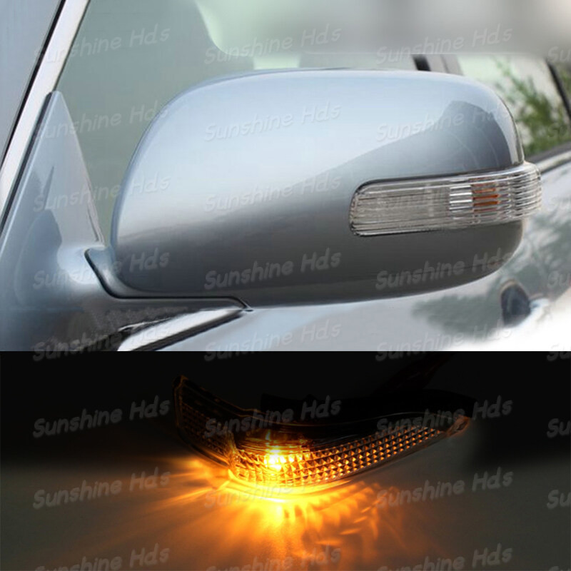 กระจกมองหลังไฟ LED สําหรับ TOYOTA COROLLA ALTIS 2007 2008 2009 2010 2011 2012 2013 ไฟเลี้ยวไฟสัญญาณห