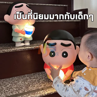 ⚡ไซส์จัมโบ้ ⚡ โคมไฟน่ารัก โคมไฟตบ โคมไฟหัวเตียง Crayon Shin-Chan ตุ๊กตาโคมไฟน่ารัก ตุ๊กตาไฟกลางคืนรูปตุ๊กตา