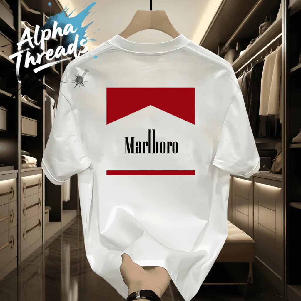 (จัดส่งตลอด 24 ชั่วโมง)Alpha Threads🔥 พร้อมส่ง เสื้อยืด oversize unisex สไตล์เกาหลี ไม่แตกเมื่อซัก M