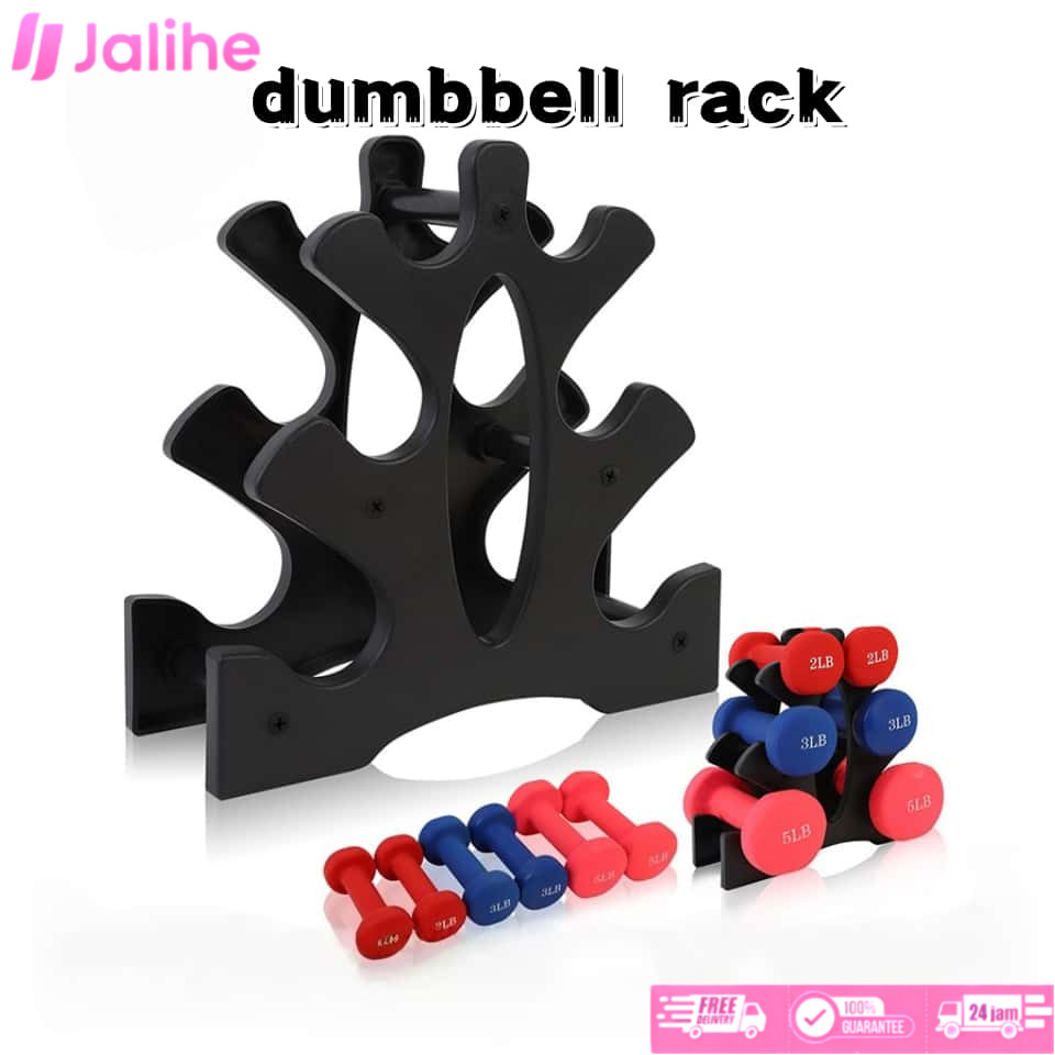 3 ชั้น Dumbell Holder Home GYM Stand Dumbell Storage Dumbbell Rack สําหรับยิม/บ้าน