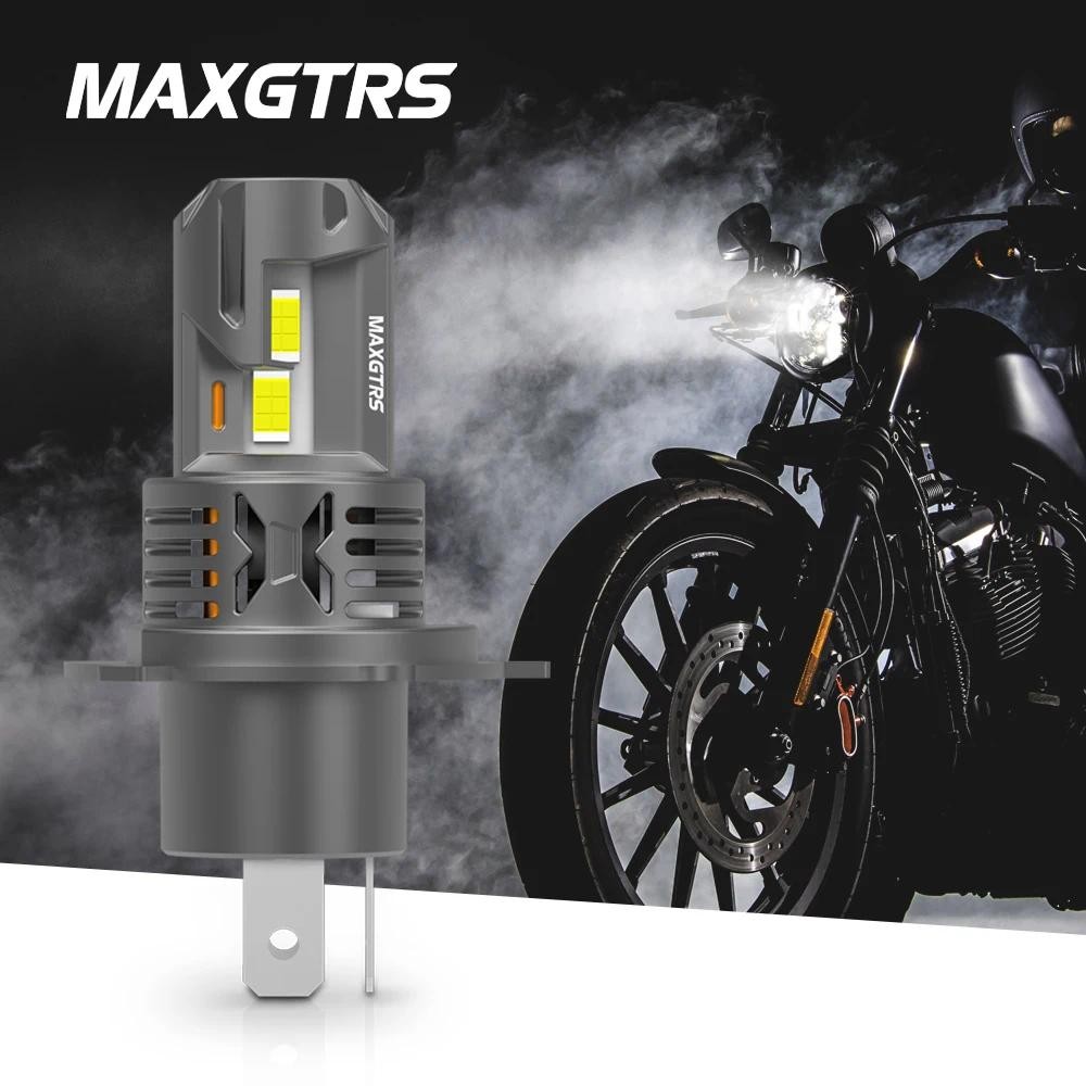 1 ชิ้น H4 รถจักรยานยนต์ LED ไฟหน้าหลอดไฟ H4 HB3 LED Moto Light High Low Beam ไฟหน้ารถมอเตอร์ไซด์ LED