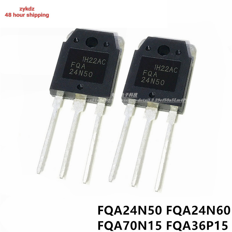 สินค้าใหม่5pcs FQA24N50 TO3P 24N50 FQA24N50F MOSFET TO-3P FQA24N60 24N60 FQA70N15 FQA36P15 36P15 IC