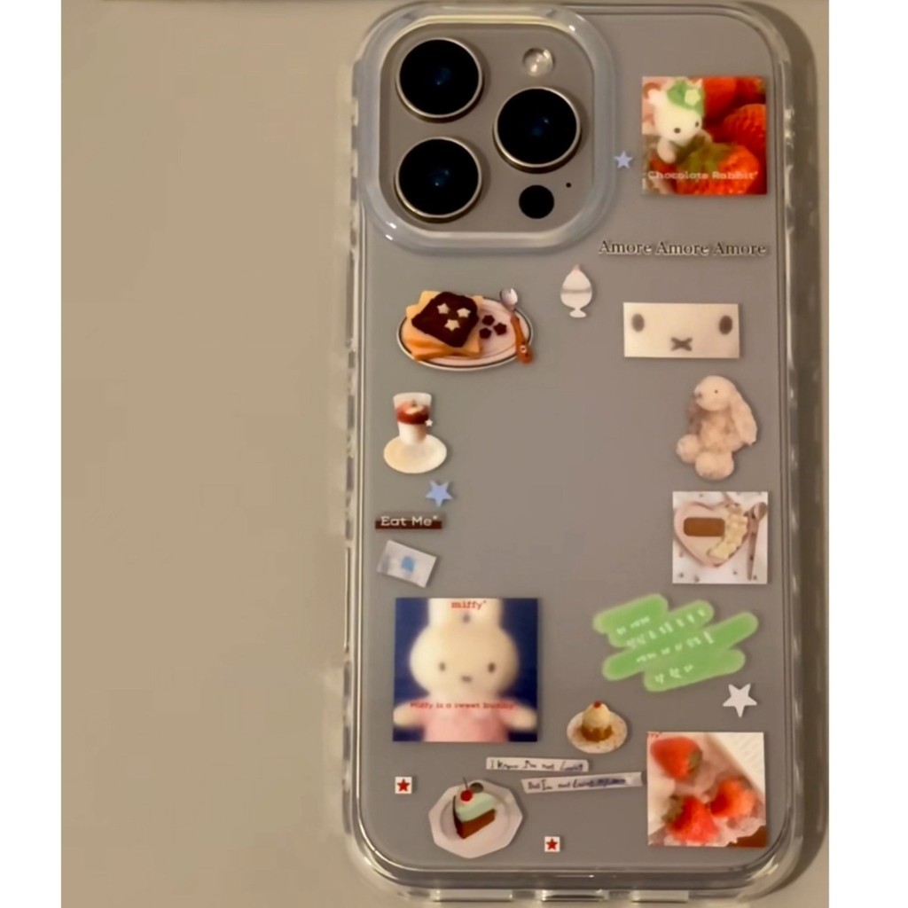 ขนม Miffy การ์ตูนเหมาะสําหรับ Apple 16 เคสโทรศัพท์ 1514/13/12promax กันกระแทก xr/8p11 เคสโทรศัพท์ 7p