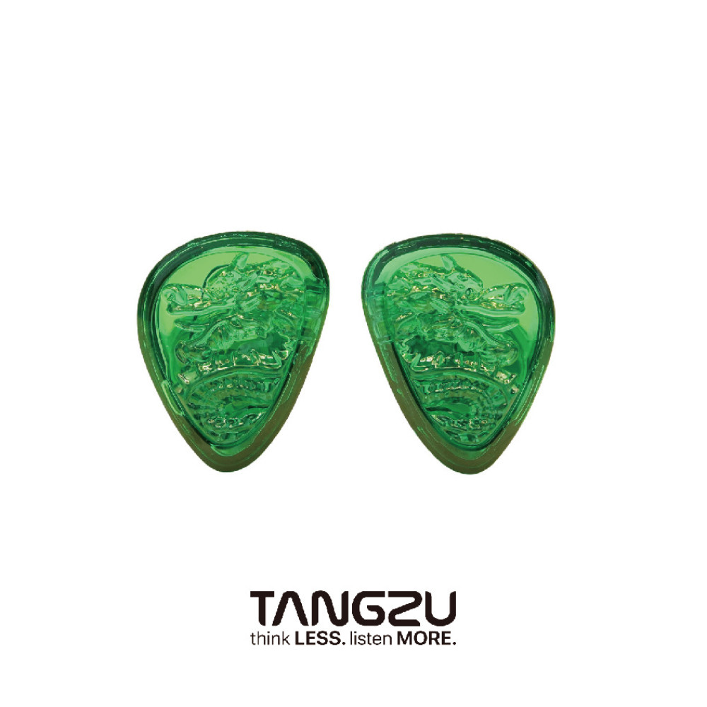 TANGZU WENER 2 Jade Dragon Edition 10 มม.PET หูฟังอินเอียร์แบบไดนามิกเดี่ยวพร้อมกระเป๋าเก็บซิลิโคนแล