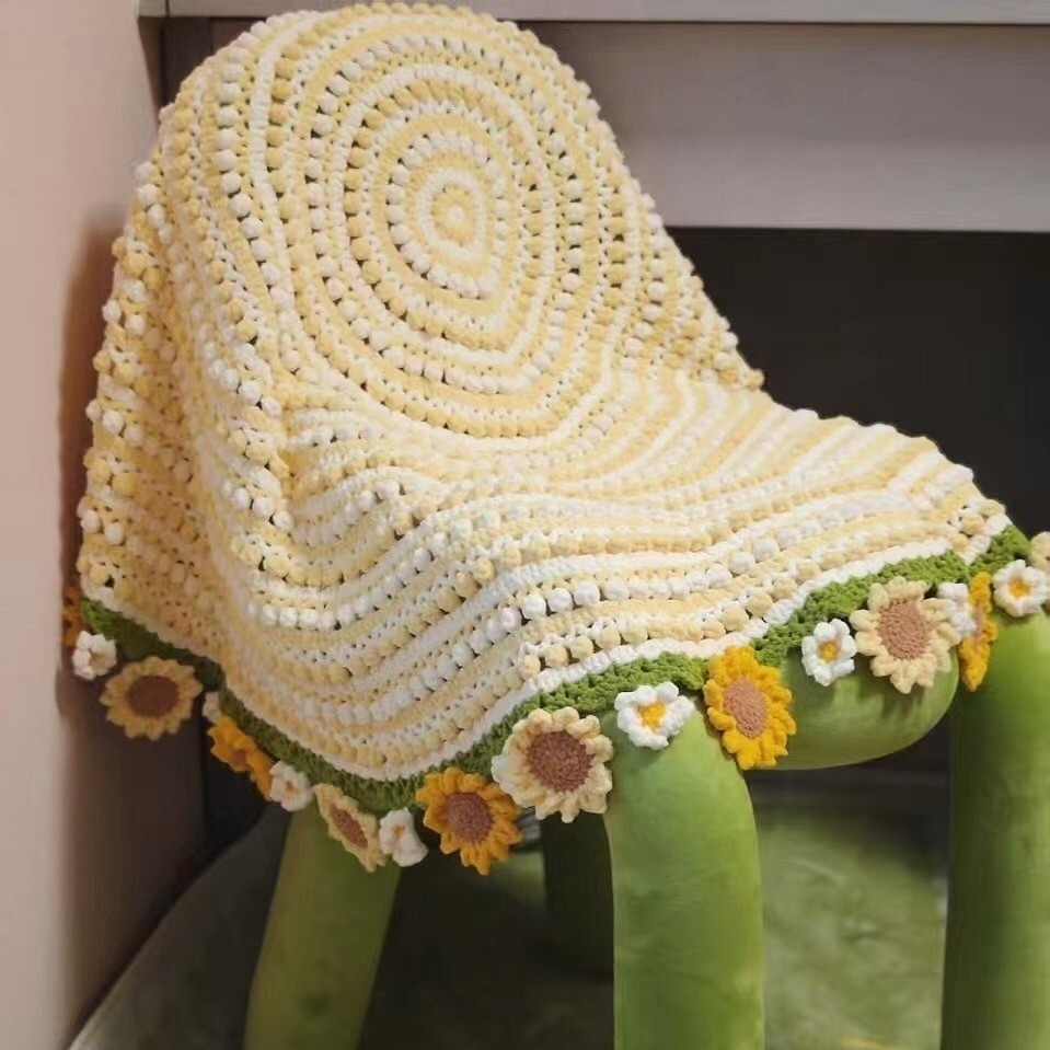 Knitting Sunflower Winning Material Kit with Crochet Daisy Gift Creative Blanket Bouquet diy Handcra