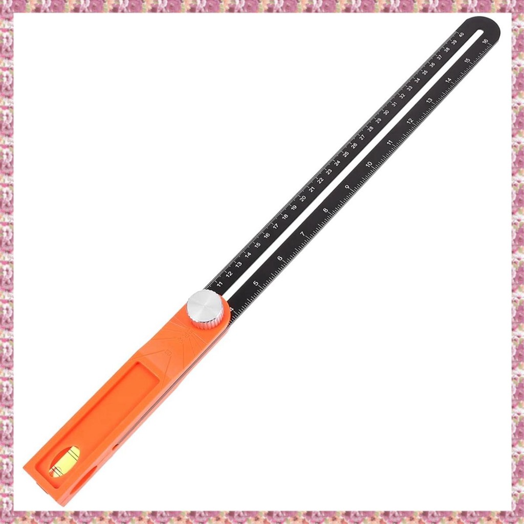 [VCR] เครื่องมือโปรแทรกเตอร์เครื่องมือช่างเครื่องมือ Mutitool เลื่อนเครื่องวัดมุมไม้บรรทัดวัด 1 ชิ้น