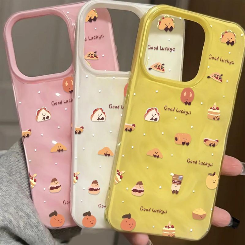 Insการ์ตูนบิสกิตเค้กสําหรับiPhoneกรณี16Promax 16pro 16plus 15plus 15 15promax 14promax 13pro 13proma