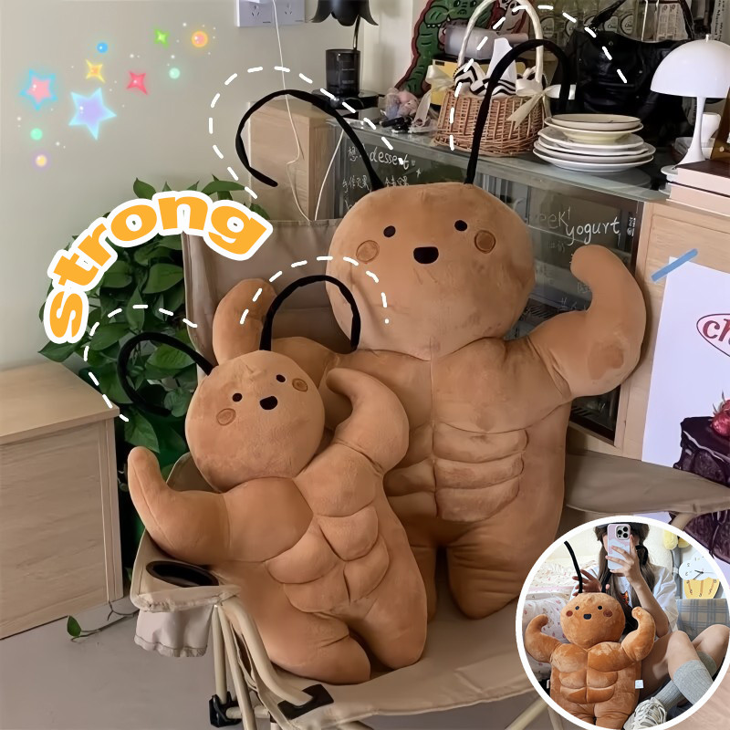 CODตุ๊กตาแมลงสาบกล้ามน่ารัก ตุ๊กตากล้ามหน้าท้อง ตุ๊กตาแมลงสาบตลกๆ สร้างสรรค์ ตุ๊กตาวันเกิด