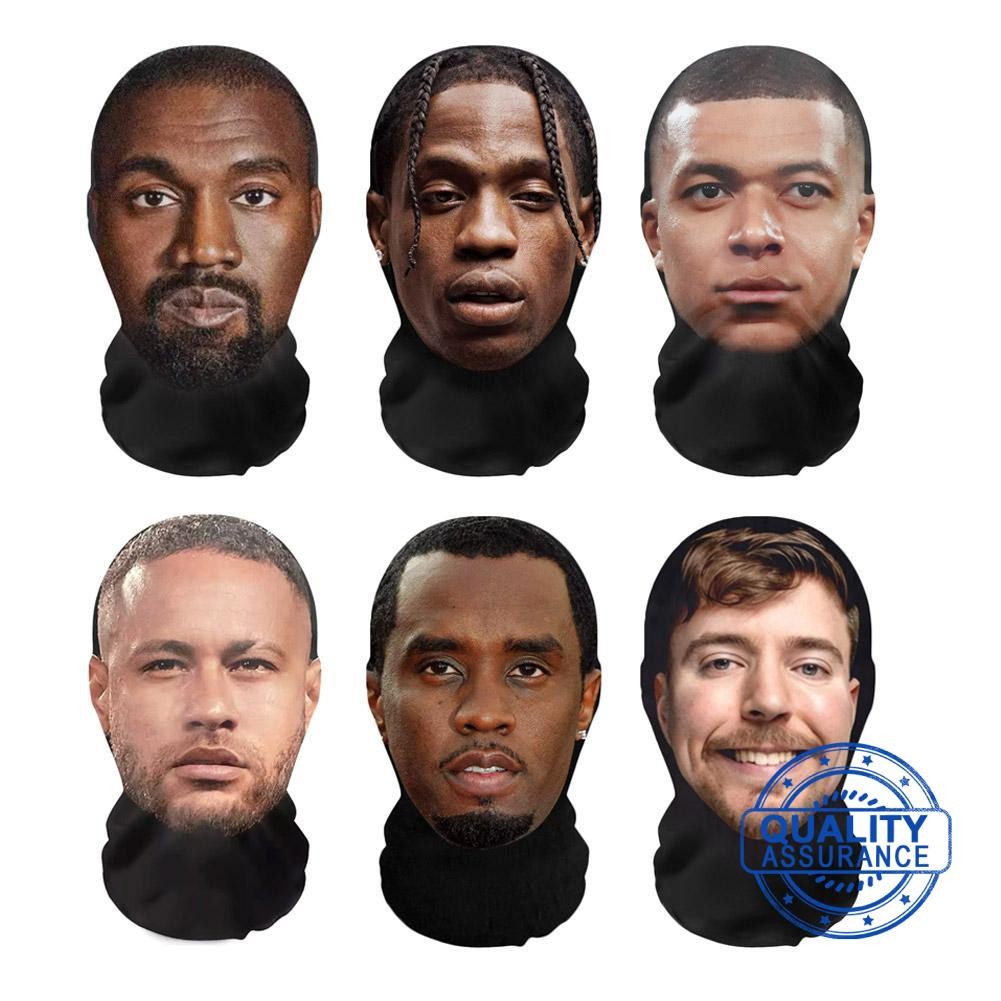 3d ตาข่าย Star รูปแบบ Full Face Mask คอสเพลย์บทบาทตลก Headwear หน้ากากใบหน้าสําหรับแฟนบทบาทเล่น C3h0