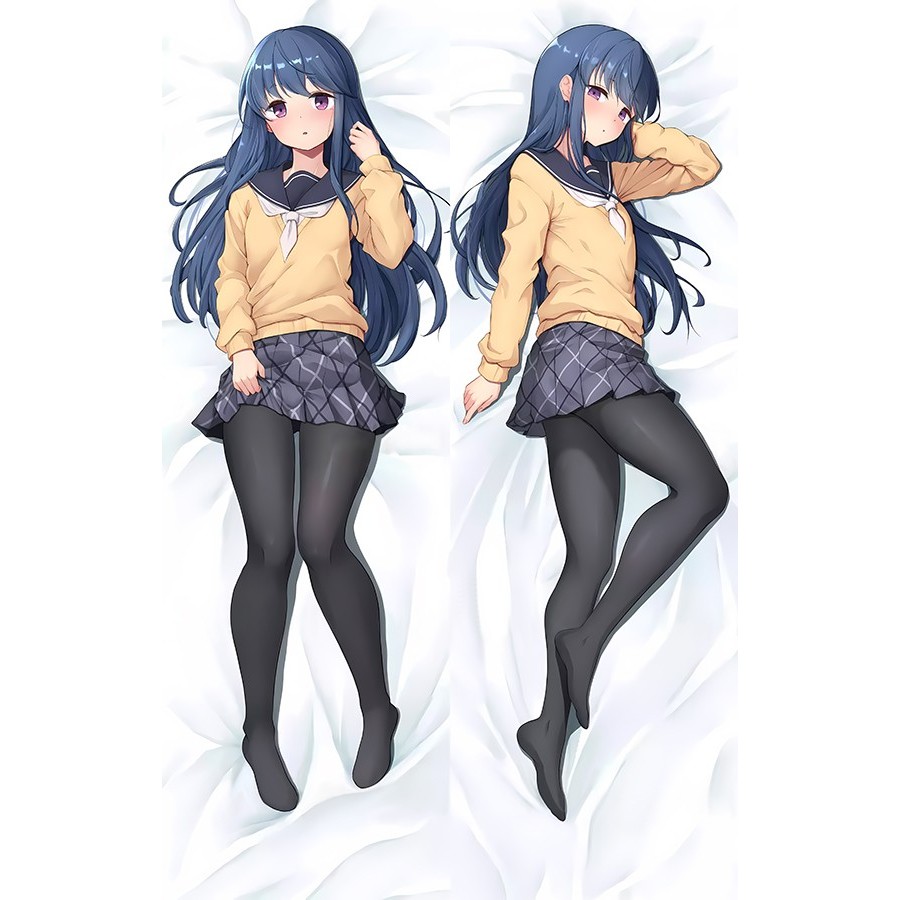 Laid-Back Camp Shima Rin อะนิเมะ Dakimakura กอดหมอน Body Case Otaku Sleepy หมอนครอบคลุม