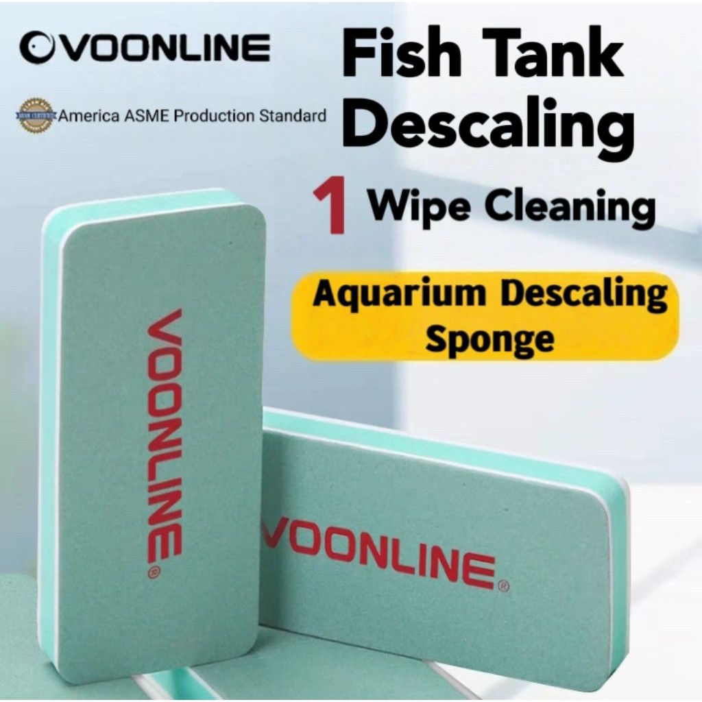 Voonline ขจัดตะกรันตู้ปลาเช็ดทําความสะอาดพิพิธภัณฑ์สัตว์น้ํากระจกด้านในขจัดคราบตะกรันเช็ดเครื่องหมาย