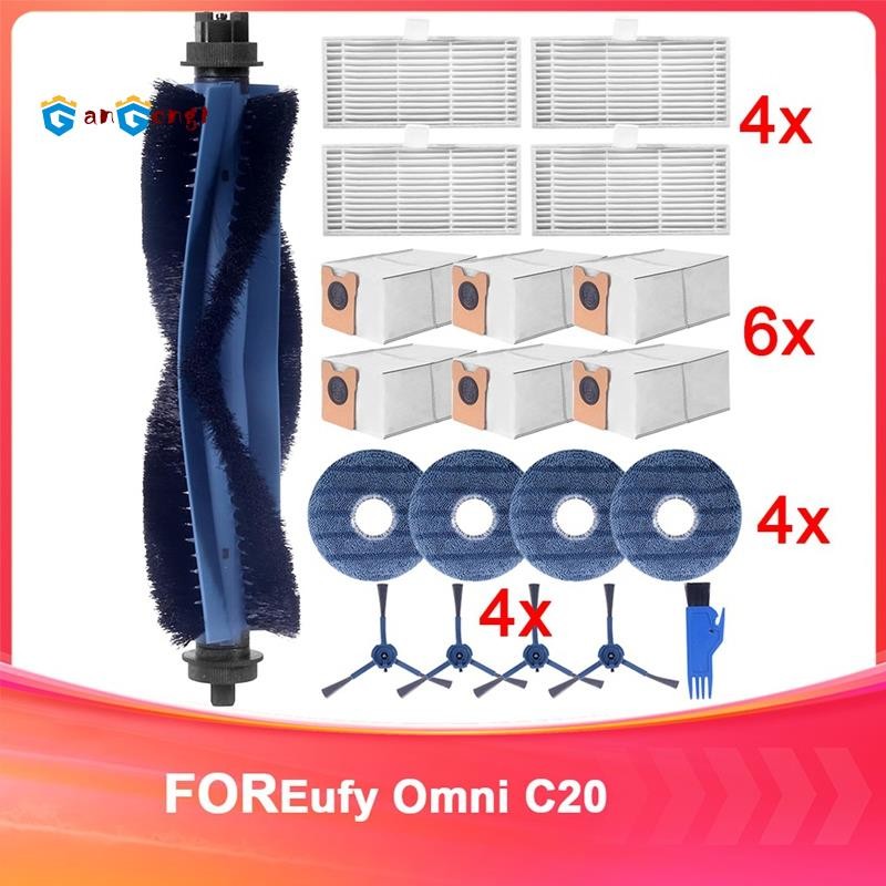 [gangong1]ชุดชิ้นส่วนทดแทนสําหรับ Eufy Omni C20 ถุงเก็บฝุ่นสําหรับEufy Omni C20 ชิ้นส่วนเครื่องดูดฝุ