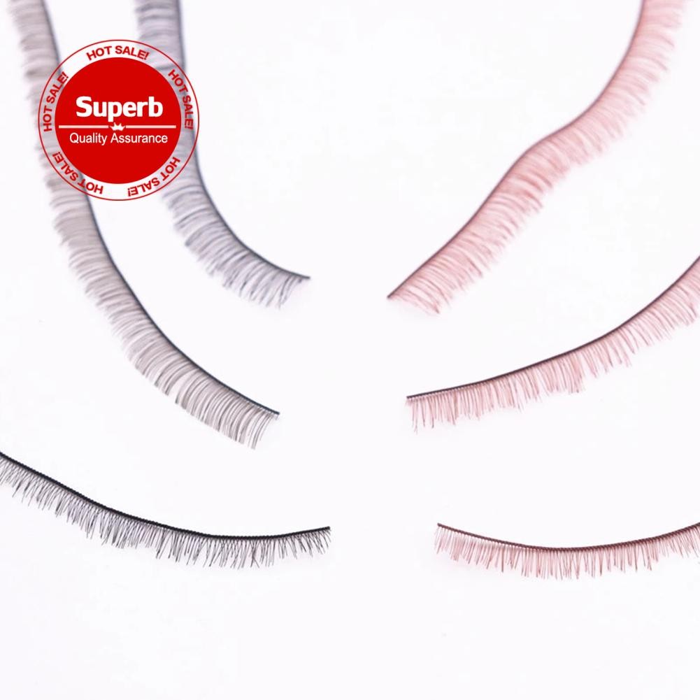 ตุ๊กตาน่ารักขนตาปลอมเด็กจําลอง Black Lashes สีน้ําตาลปลอม B7k4