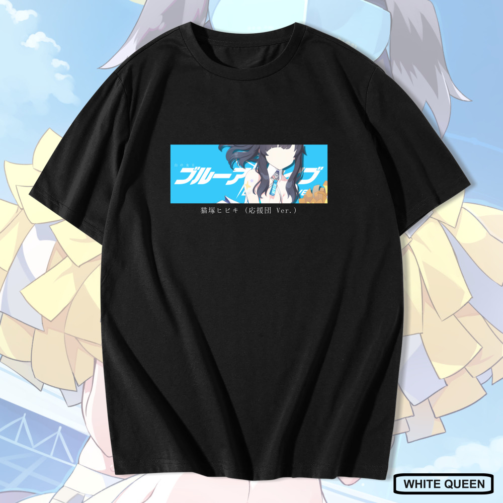 WHITE QUEEN - NEKOZUKA HIBIKI (CHEERLEADER) เสื้อยืด BLUE ARCHIVE - HIBIKI BLUE ARCHIVE