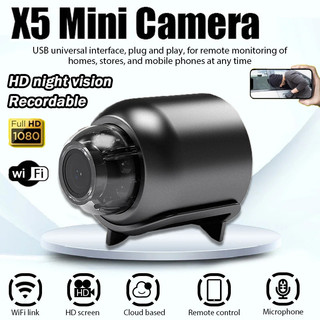 Kamera WIFI Mini X5 HD 1080p Camera Cctv Kamera Kecil Camera Mini Bluetooth Kamera Pengintai Mini Spy Hidden Camera CCTV Tanpa Kabel Kamera Pengintai Mini Video Foto Voice Video