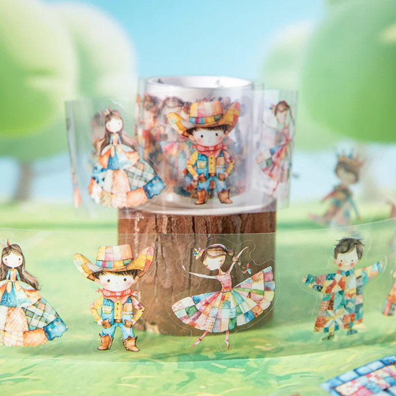 Journal GO 4x200 ซม.น่ารัก Collage เทปสติกเกอร์น่ารัก Journaling Scrapbooking diy Masking เทปการ์ด Planner อัลบั้มตกแต่ง