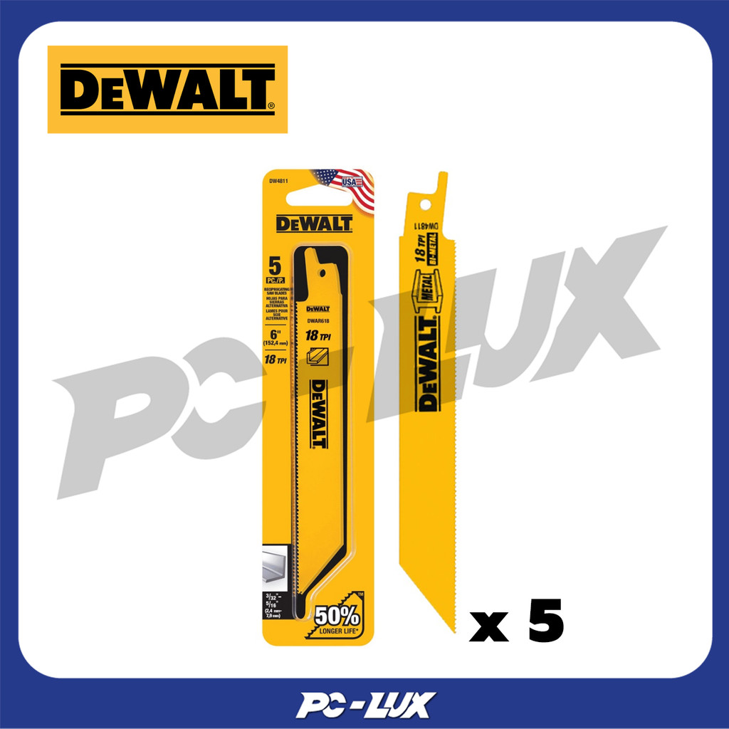 DEWALT ใบเลื่อยไฟฟ้า รุ่น DW4811(5 ใบ/แพ็ค)