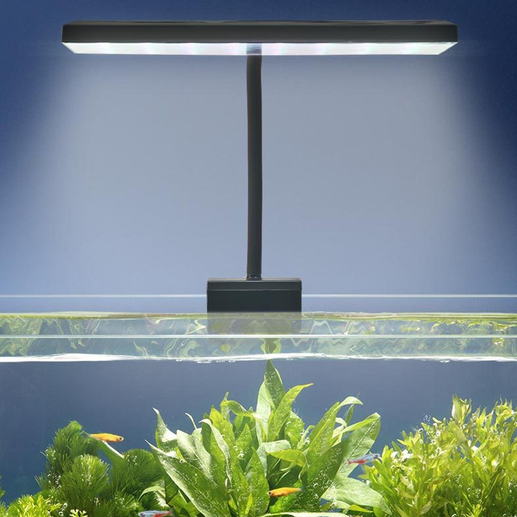โคมไฟ 13W สามารถปรับได้ 360° โคมไฟตู้ปลา LED RGB โคมคลิป กันน้ำสำหรับปลูกพืชในตู้ปลา Aquarium Fish T