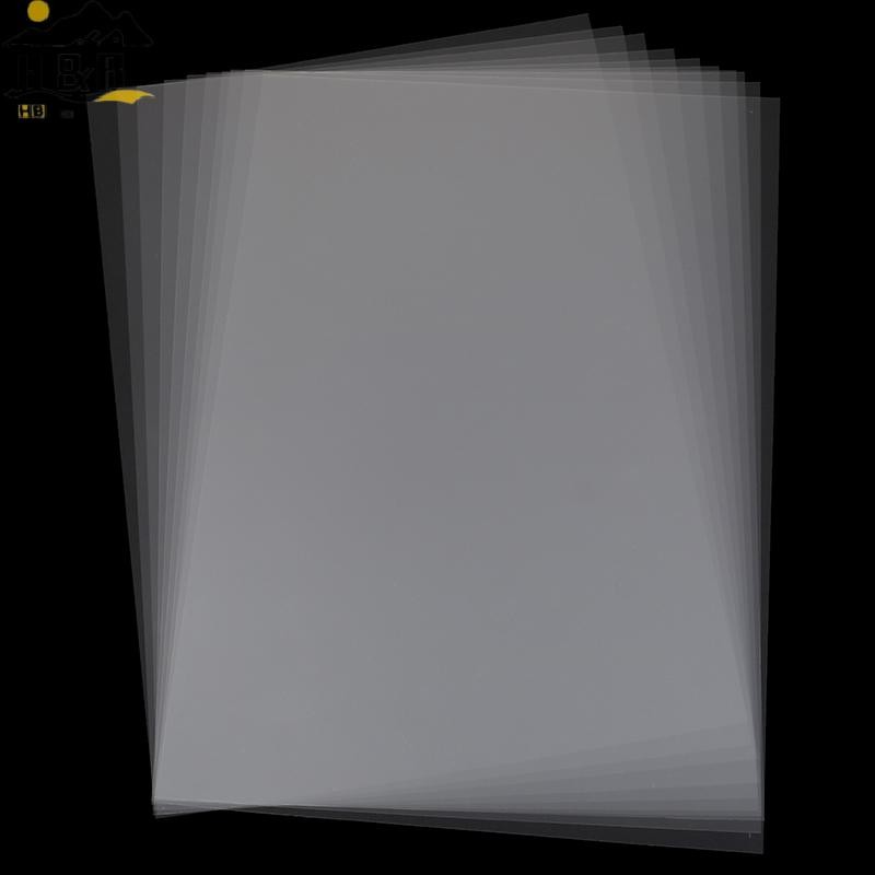 H&B Aug 10 ชิ้น A4 Inkjet Laser Printing Transparency Film กระดาษถ่ายภาพ PCB Stencils {th}