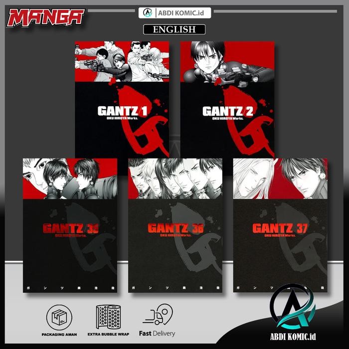 การ์ตูนมังงะ Gantz เล่ม 1 - 37 จบ (ภาษาอังกฤษ)