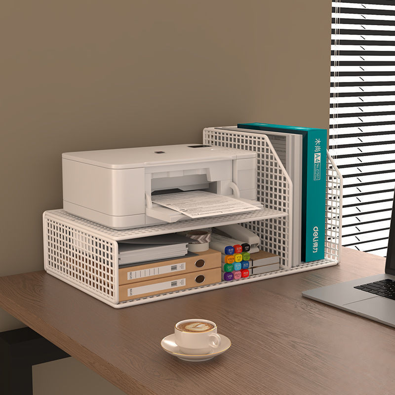 ชั้นวางเครื่องพิมพ์ Multi-Layer Modern Simple Desktop คอมพิวเตอร์ชั้นวางยกระดับโต๊ะในครัวเรือนชั้นเก็บมัลติฟังก์ชั่น