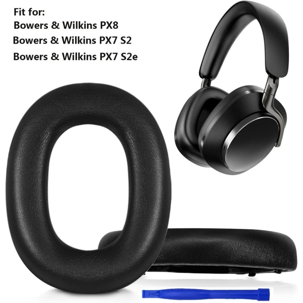 แผ่นรองหูฟังเบาะสําหรับ Bowers & Wilkins PX8/PX7 S2/PX7 S2e หูฟังไร้สาย (ไม่พอดีกับ PX7), เปลี่ยนหนั