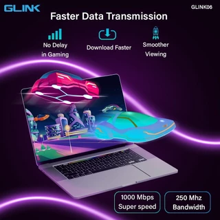 GLINK สายแลนเข้าหัวสำเร็จ LAN CAT6 แท้ พร้อมส่ง ความยาว 20/30/40/50 เมตร