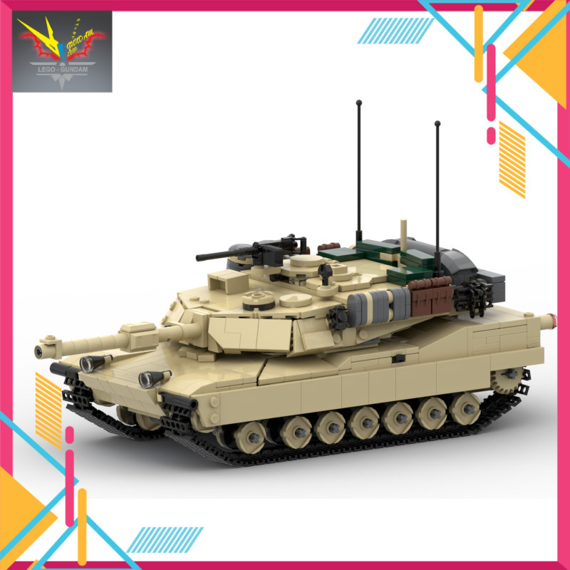 MOC Assembly Toy Army M1A1 Abrams Military Model
