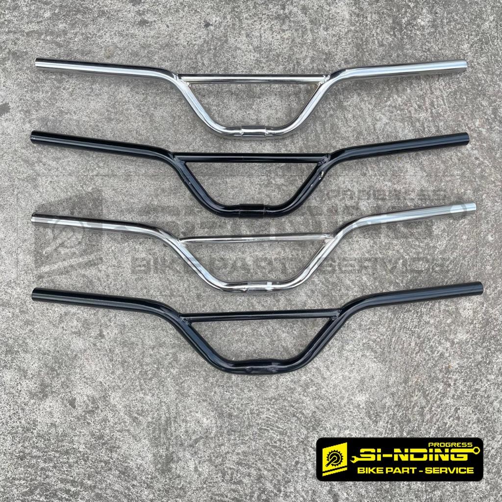 Sunrise Bar Standard Oversize 25.4 31.8 Sun Rise Handle Bar Black Chrome MTB Federal