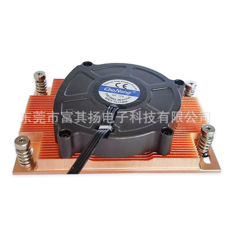 EPYC SP3 Xiaolong TR4 CPU Server หม้อน้ํา 1U ทองแดงอุตสาหกรรมควบคุมคอมพิวเตอร์ CPU พัดลมระบายความร้อ