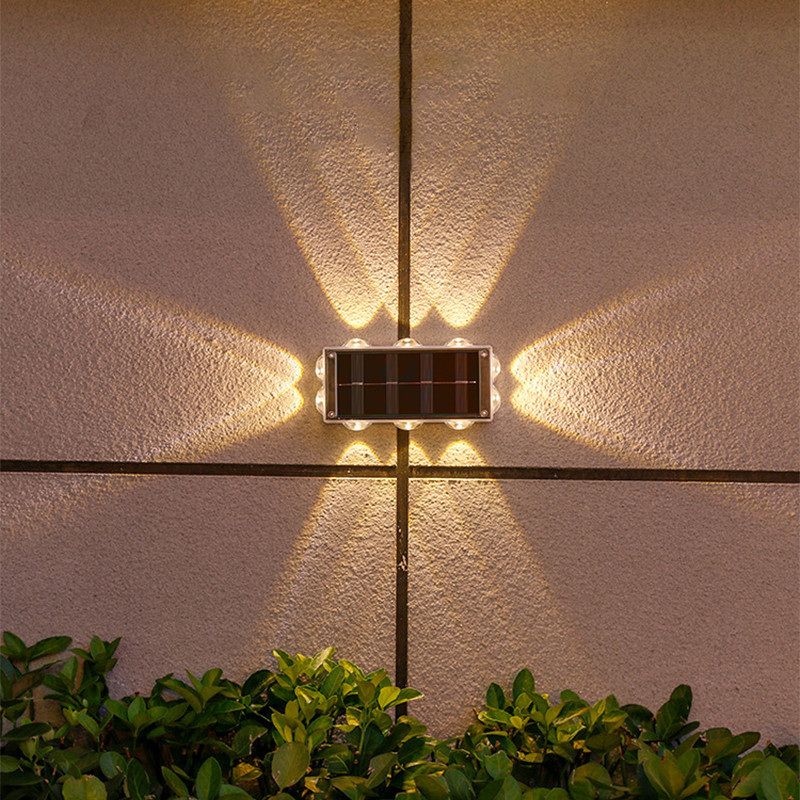 LED ไฟโซล่าเซลล์ โคมไฟติดผนัง พลังงานแสงอาทิตย์ Solar light สำหรับกลางแจ้ง โคมไฟติดผนังภายนอก - รูปที่ 4