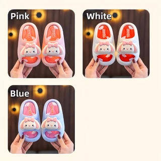 【BKK Delivery】รองเท้าแตะเด็กผู้หญิง อายุ 3-10 ปี วัสดุPVCนุ่ม สวมสบาย พื้นกันลื่น ลายการ์ตูนน่ารัก