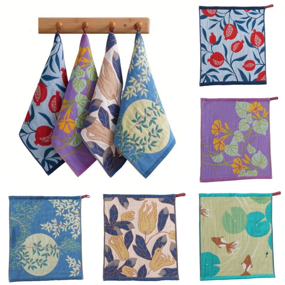 KARENGOODS ผ้าเช็ดมือขนาดใหญ่, ผ้ากอซผ้าฝ้าย 4 ชั้น 34x40 ซม. ผ้าขนหนูครัว, คุณภาพสูงแห้งเร็วตกแต่งผ้าฝ้ายแท้จานผ้าบ้านร้านอาหาร - รูปที่ 7