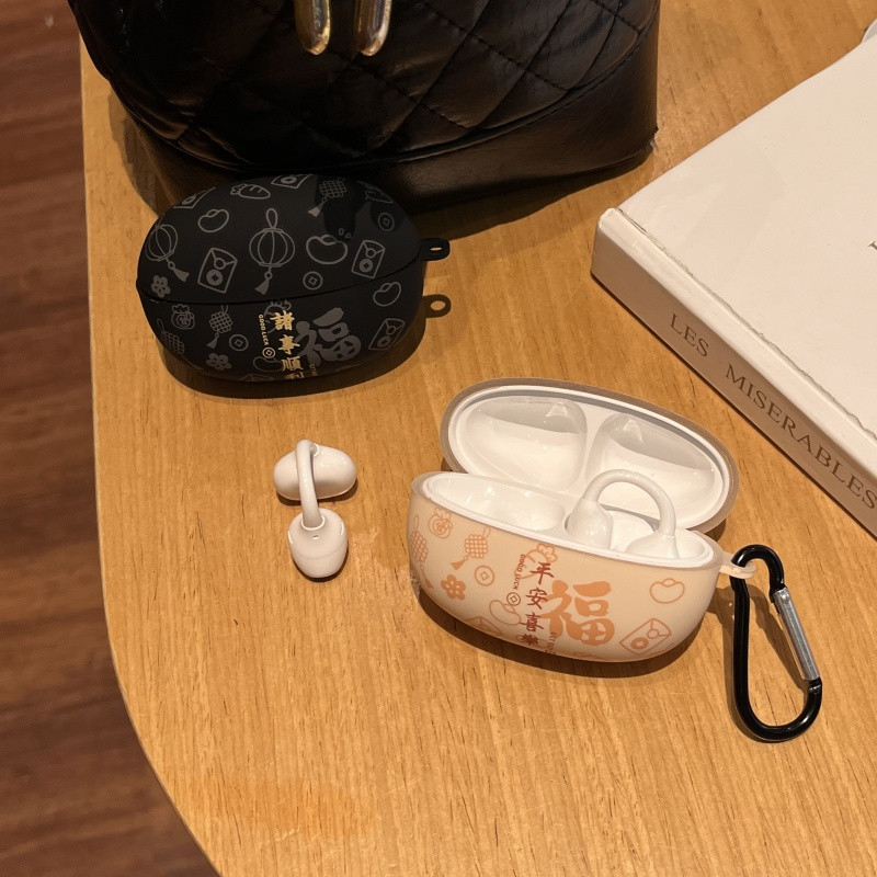 สําหรับ UGREEN ClipBuds Pro Case น่ารักการ์ตูนหูฟังเคสป้องกันซิลิโคนหูฟัง Soft Shell กันกระแทกป้องกันฝุ่นพร้อมตะขอ