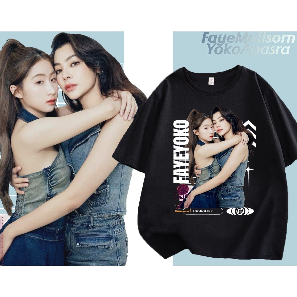 เสื้อยืดผ้าฝ้ายแท้✨ เสื้อยืด Blanktheseries BLANK - FAYE&YOKO  -  Clothing S-5XL