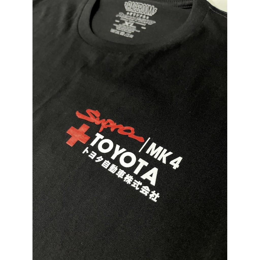 RACEROOM Black T-shirt Cotton 100  Toyota Supra mk4-286