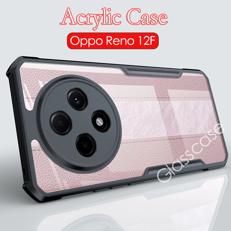 Oppo Reno 12FปลอกสําหรับOppo Reno 12 F pro 12pro 12F Reno12 Reno12pro Reno12F 5G 2024 อะคริลิคล้างเคสโทรศัพท์กันกระแทกถุงลมนิรภัยกรณีเลนส์ป้องกันกันชนปกหลัง