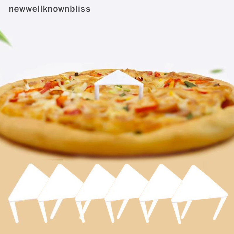 Newwellknownbliss 100 ชิ้นพิซซ่า Saver ขาตั้งพลาสติกสีขาวขาตั้งกล้อง Stack Fixing Rack เบเกอรี่เครื่องมือ CCD