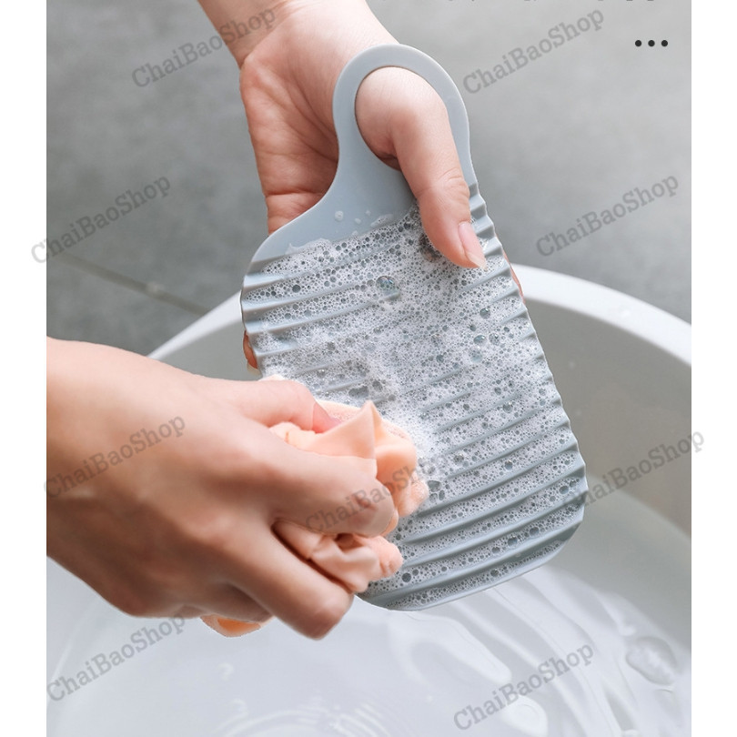 ChaiBaoShop กระดานซักผ้า กระดานพลาสติก ขนาดพกพา เหมาะสำหรับลองซัก ชุดชั้นใน ถุงเท้า