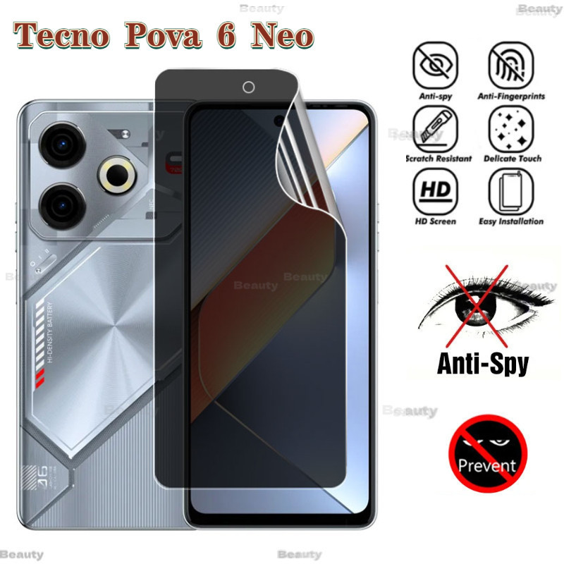 Tecno Pova 6Neo โทรศัพท์ความเป็นส่วนตัวฟิล์มหน้าจอ Tecno Pova 6 Neo Pova6 6Pro Pova6Pro Tecno Pova5 