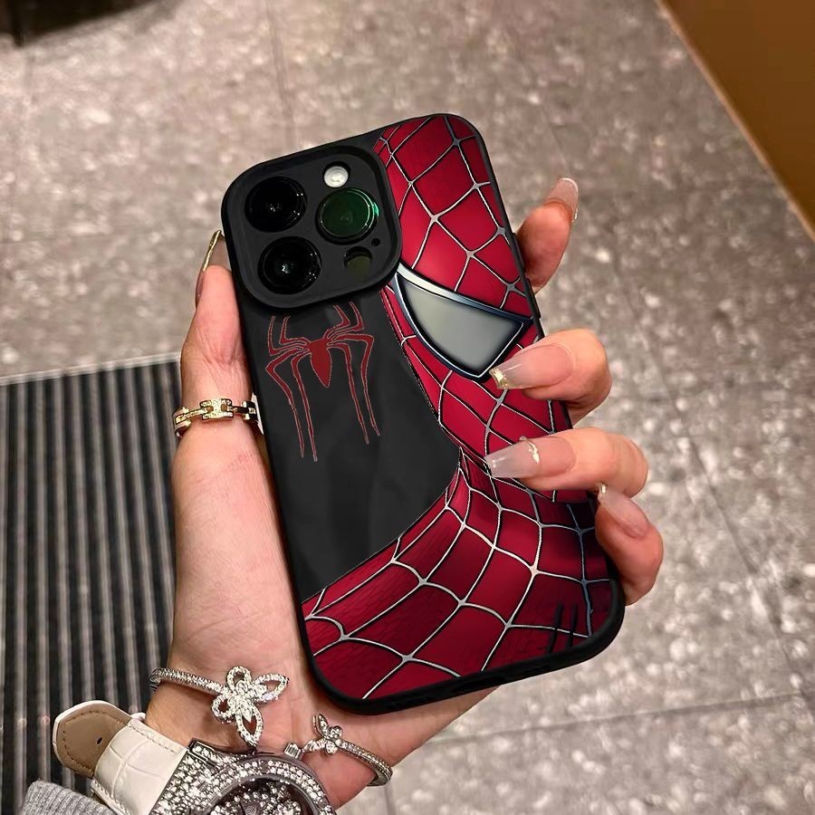 เคสไอโฟน16 15 14 13 12 11 Pro Max Case หรูหรา SpiderMan กันกระแทก Three-dimensional Compatible เคส iPhone 16PM,16Plus,X/XS, XR,7+,8Plus