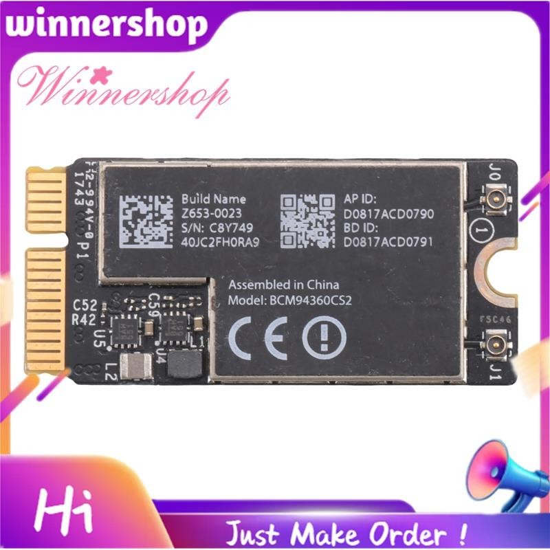 BCM94360CS2 การ์ดไร้สาย Wifi บลูทูธ 4.0 802.11Ac Hackintosh MacOS สําหรับ Air 11 นิ้ว A1465 13 นิ้ว 