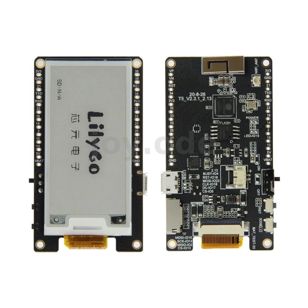 ลิลลี่โก® Ttgo T5 WiFi โมดูลไร้สายฐานบลูทูธ ESP-32 ESP32 2.13 e-Paper Display Development Board