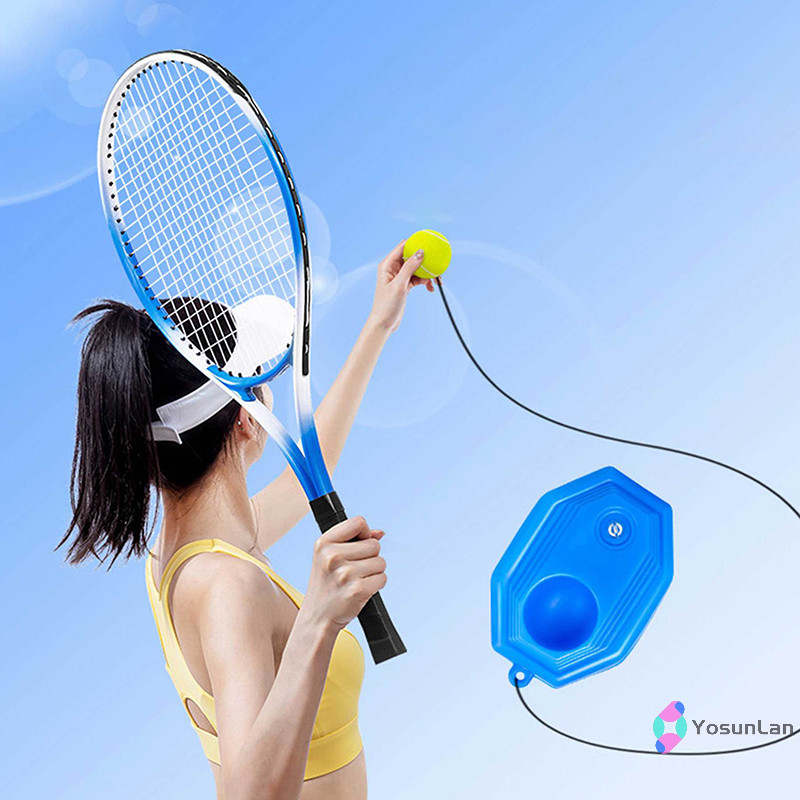 Yosunlan] แบบพกพา Solo เทรนเนอร์เทนนิส Rebound เทนนิส Ball พร้อมเชือกสตริง Self Tennis Practice การฝึกอบรมเครื่องมือสําหรับผู้ใหญ่เด็กเริ่มต้นใหม่